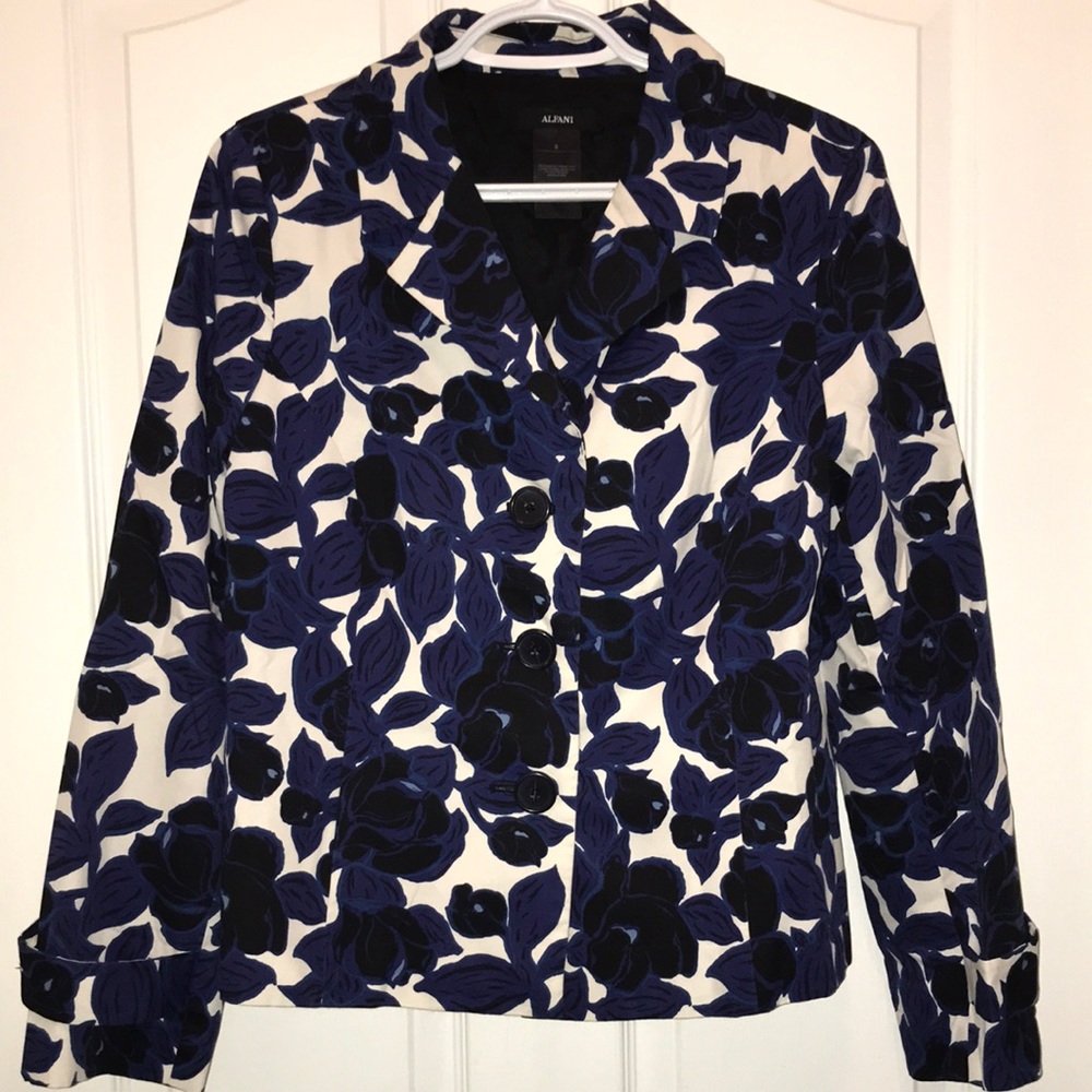 🧵 Alfani Blue Print Blazer